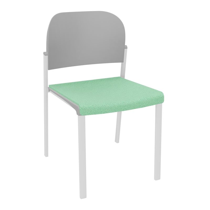 ROMY CHAISE 4P FIXES ASSISE TISSU DOSSIER POLYPRO SANS ACCOUDOIRS E4 SP PX