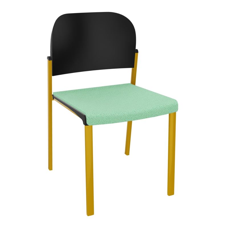 ROMY CHAISE 4P FIXES ASSISE TISSU DOSSIER POLYPRO SANS ACCOUDOIRS E4 SX PU
