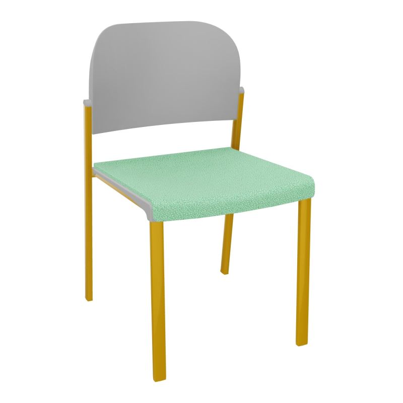 ROMY CHAISE 4P FIXES ASSISE TISSU DOSSIER POLYPRO SANS ACCOUDOIRS E4 SX PX