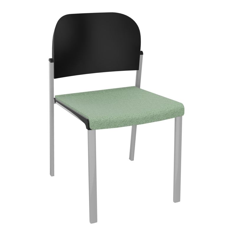ROMY CHAISE 4P FIXES ASSISE TISSU DOSSIER POLYPRO SANS ACCOUDOIRS E7 SB PU