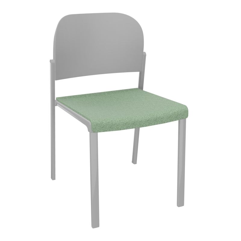 ROMY CHAISE 4P FIXES ASSISE TISSU DOSSIER POLYPRO SANS ACCOUDOIRS E7 SB PX