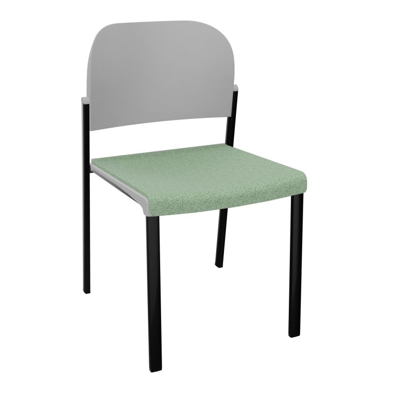 ROMY CHAISE 4P FIXES ASSISE TISSU DOSSIER POLYPRO SANS ACCOUDOIRS E7 SG PX