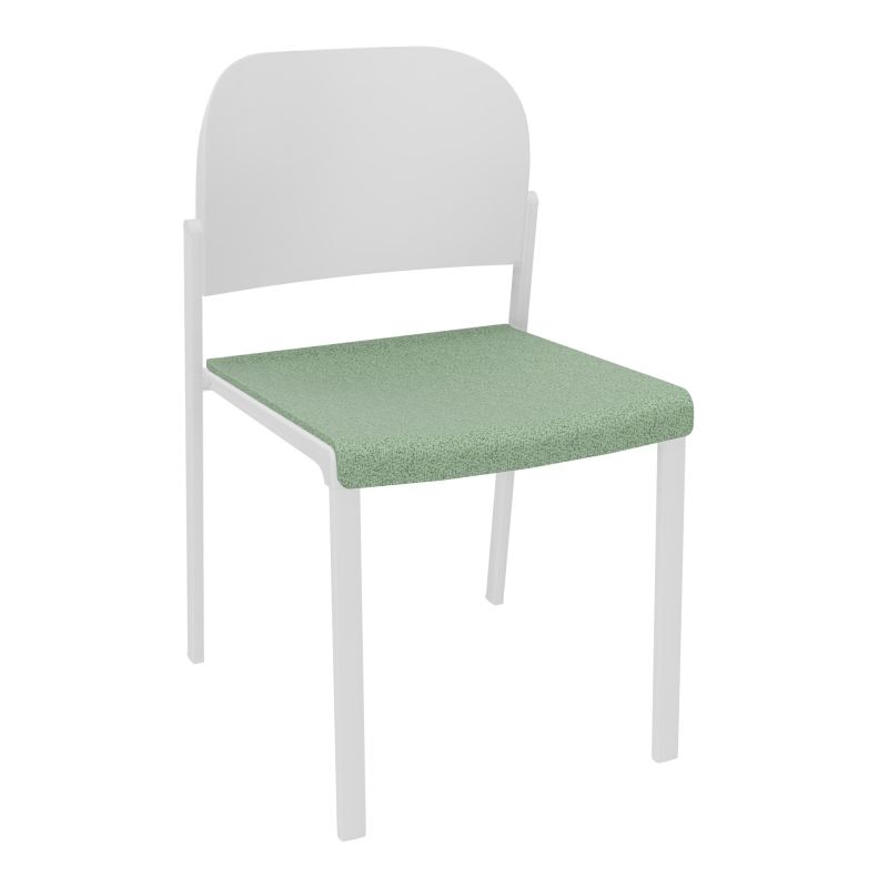 ROMY CHAISE 4P FIXES ASSISE TISSU DOSSIER POLYPRO SANS ACCOUDOIRS E7 SP PT