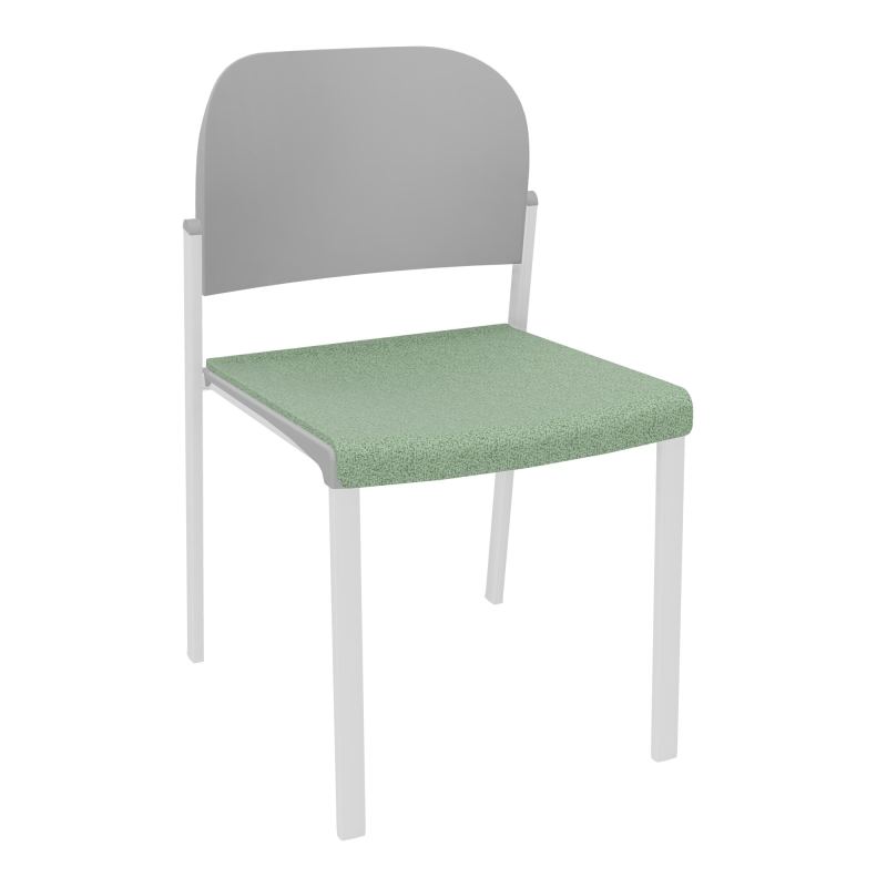 ROMY CHAISE 4P FIXES ASSISE TISSU DOSSIER POLYPRO SANS ACCOUDOIRS E7 SP PX