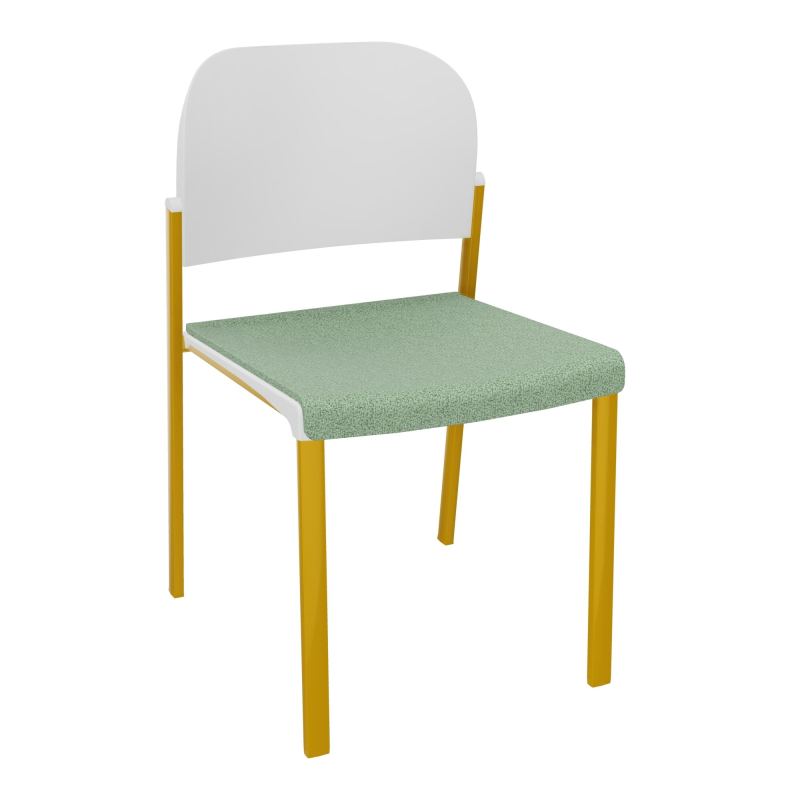 ROMY CHAISE 4P FIXES ASSISE TISSU DOSSIER POLYPRO SANS ACCOUDOIRS E7 SX PT