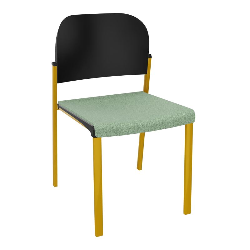 ROMY CHAISE 4P FIXES ASSISE TISSU DOSSIER POLYPRO SANS ACCOUDOIRS E7 SX PU