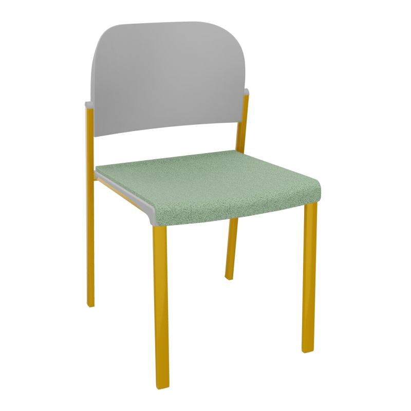 ROMY CHAISE 4P FIXES ASSISE TISSU DOSSIER POLYPRO SANS ACCOUDOIRS E7 SX PX