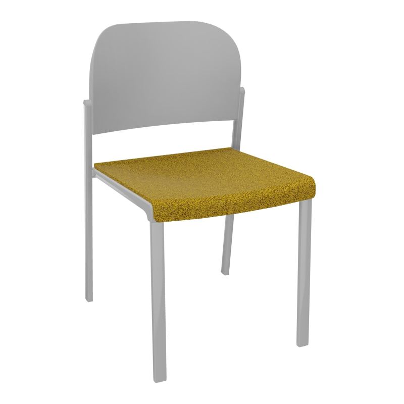 ROMY CHAISE 4P FIXES ASSISE TISSU DOSSIER POLYPRO SANS ACCOUDOIRS E9 SB PX