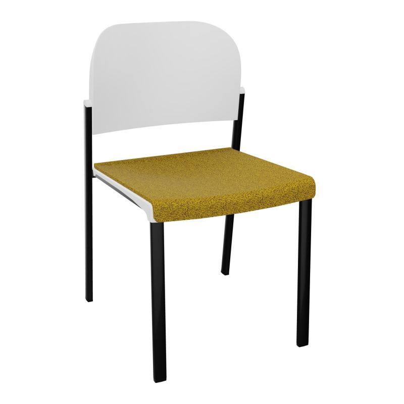 ROMY CHAISE 4P FIXES ASSISE TISSU DOSSIER POLYPRO SANS ACCOUDOIRS E9 SG PT