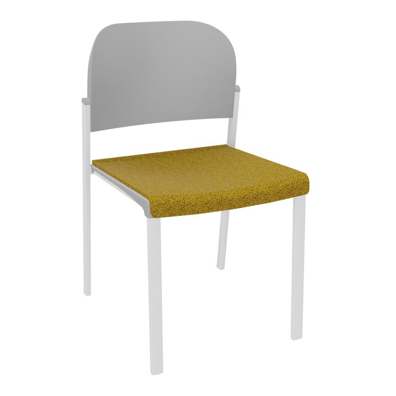 ROMY CHAISE 4P FIXES ASSISE TISSU DOSSIER POLYPRO SANS ACCOUDOIRS E9 SP PX