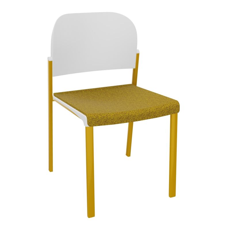 ROMY CHAISE 4P FIXES ASSISE TISSU DOSSIER POLYPRO SANS ACCOUDOIRS E9 SX PT