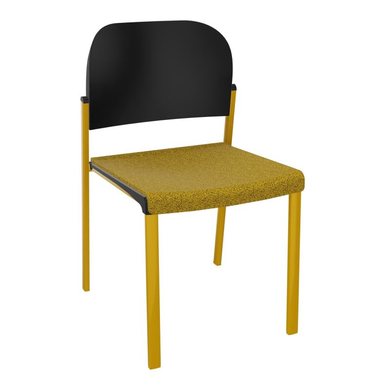 ROMY CHAISE 4P FIXES ASSISE TISSU DOSSIER POLYPRO SANS ACCOUDOIRS E9 SX PU
