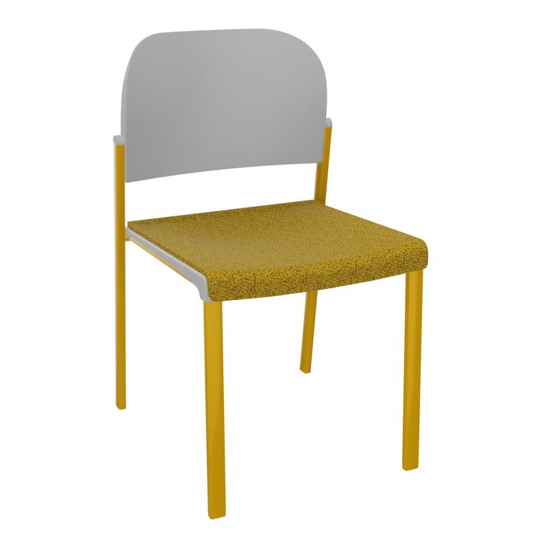 ROMY CHAISE 4P FIXES ASSISE TISSU DOSSIER POLYPRO SANS ACCOUDOIRS E9 SX PX