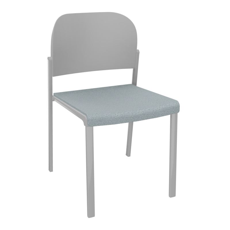 ROMY CHAISE 4P FIXES ASSISE TISSU DOSSIER POLYPRO SANS ACCOUDOIRS  KD SB PX