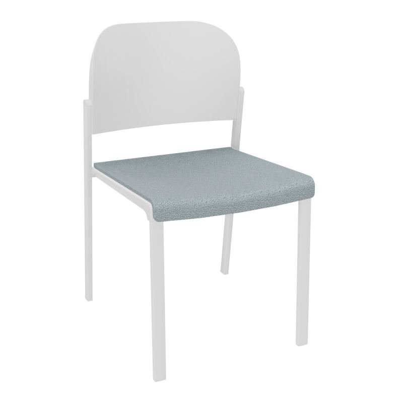 ROMY CHAISE 4P FIXES ASSISE TISSU DOSSIER POLYPRO SANS ACCOUDOIRS  KD SP PT