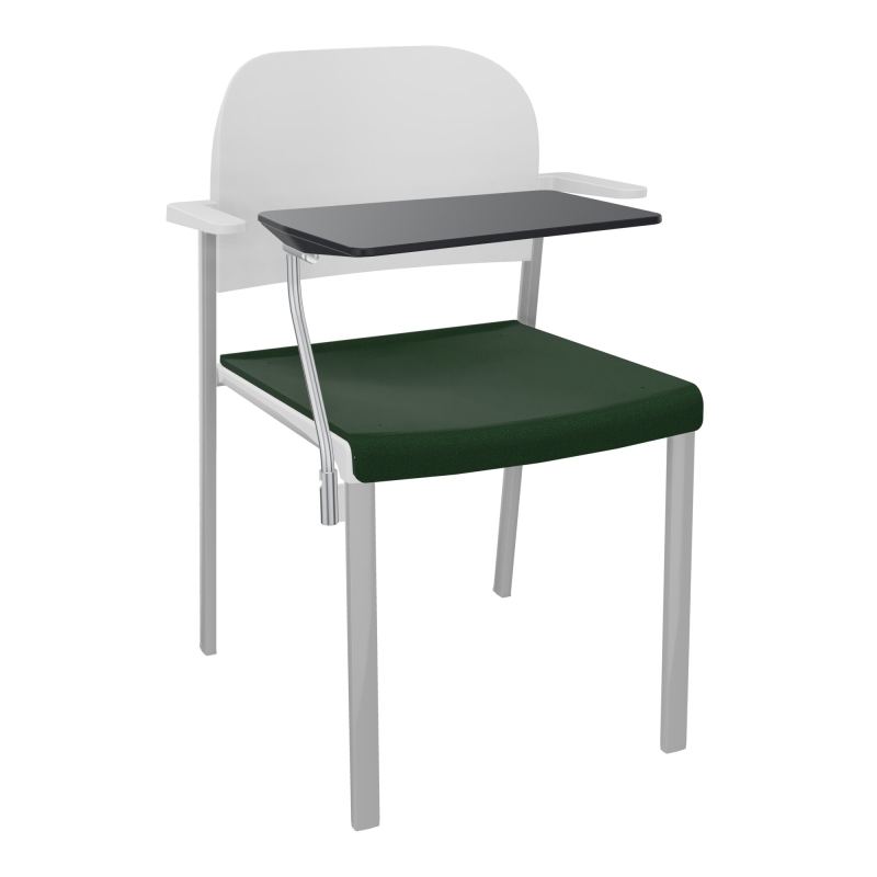 ROMY CHAISE 4P FIXES ASSISE TISSU DOSSIER POLYPRO AVEC ACCOUDOIRS+TABLETTE NOIRE  A9 SB P