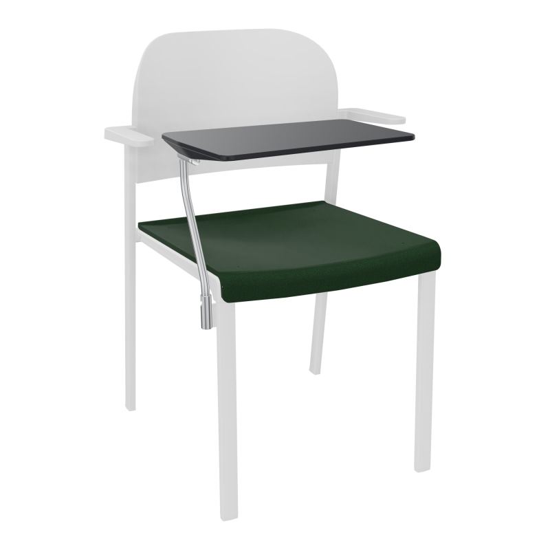 ROMY CHAISE 4P FIXES ASSISE TISSU DOSSIER POLYPRO AVEC ACCOUDOIRS+TABLETTE NOIRE  A9 SP P