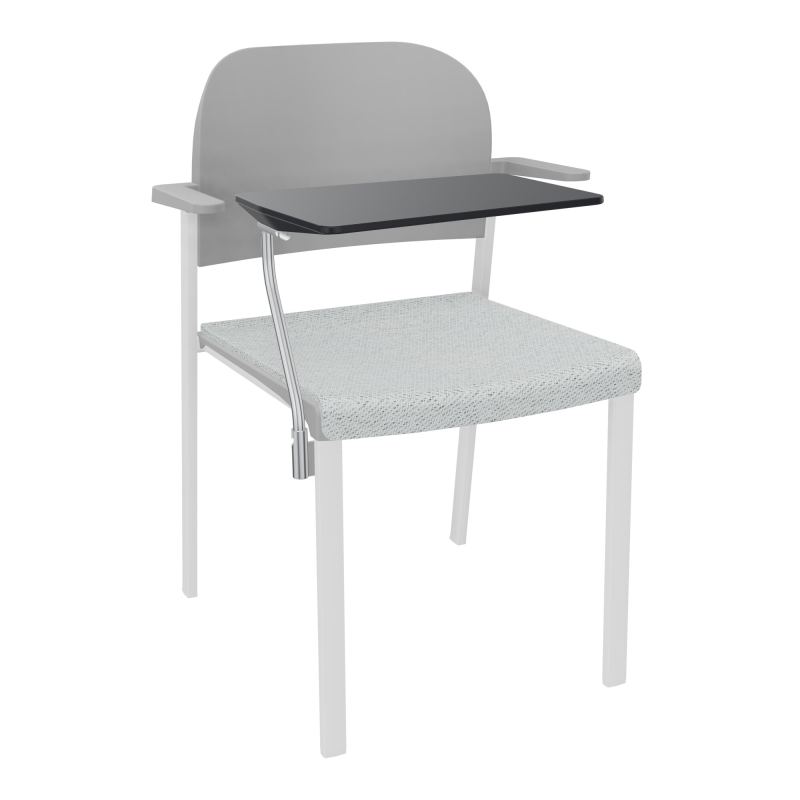 ROMY CHAISE 4P FIXES ASSISE TISSU DOSSIER POLYPRO AVEC ACCOUDOIRS+TABLETTE NOIRE BC SP PX
