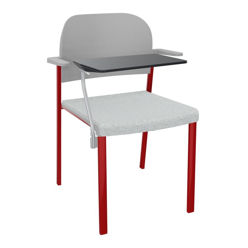 ROMY CHAISE 4P FIXES ASSISE TISSU DOSSIER POLYPRO AVEC ACCOUDOIRS+TABLETTE NOIRE BC ZY PX