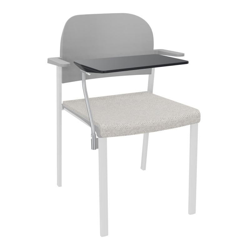 ROMY CHAISE 4P FIXES ASSISE TISSU DOSSIER POLYPRO AVEC ACCOUDOIRS+TABLETTE NOIRE BM SP PX