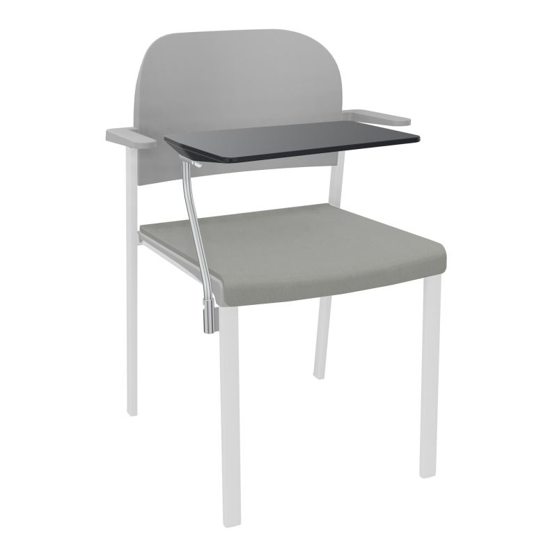 ROMY CHAISE 4P FIXES ASSISE TISSU DOSSIER POLYPRO AVEC ACCOUDOIRS+TABLETTE NOIRE CA SP PX