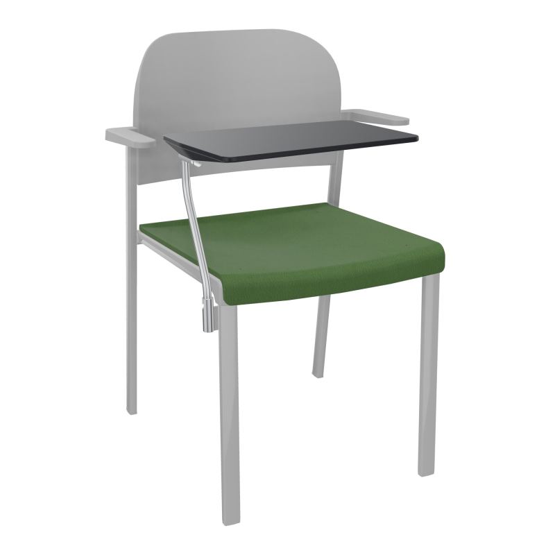 ROMY CHAISE 4P FIXES ASSISE TISSU DOSSIER POLYPRO AVEC ACCOUDOIRS+TABLETTE NOIRE CE SB PX