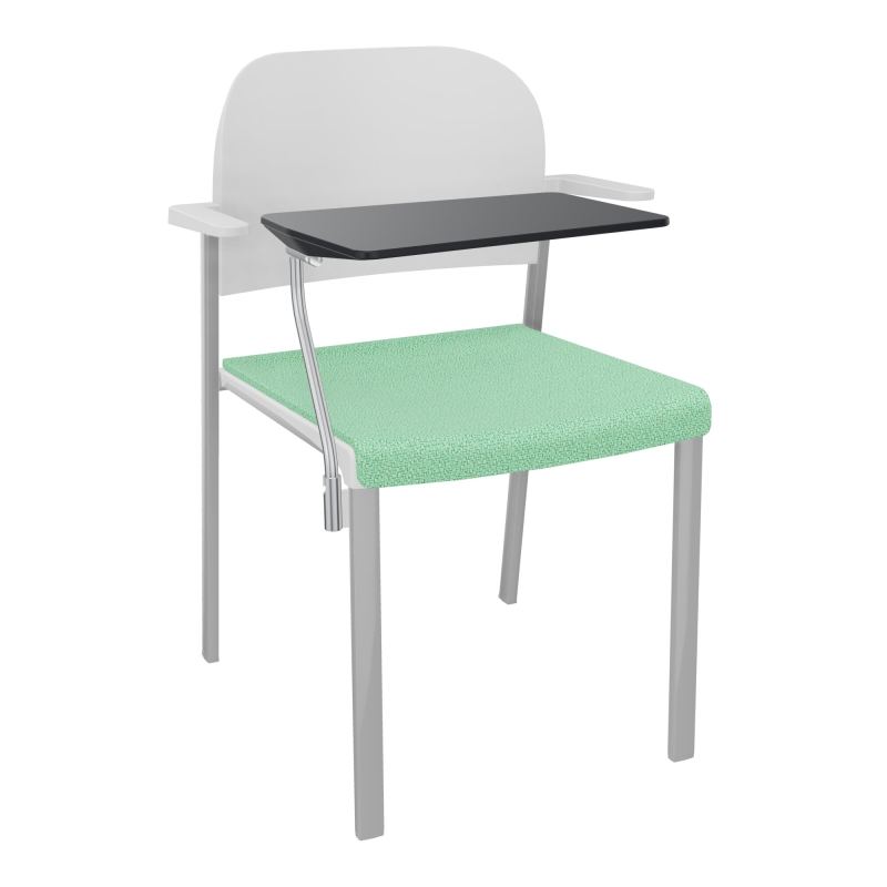 ROMY CHAISE 4P FIXES ASSISE TISSU DOSSIER POLYPRO AVEC ACCOUDOIRS+TABLETTE NOIRE E4 SB PT