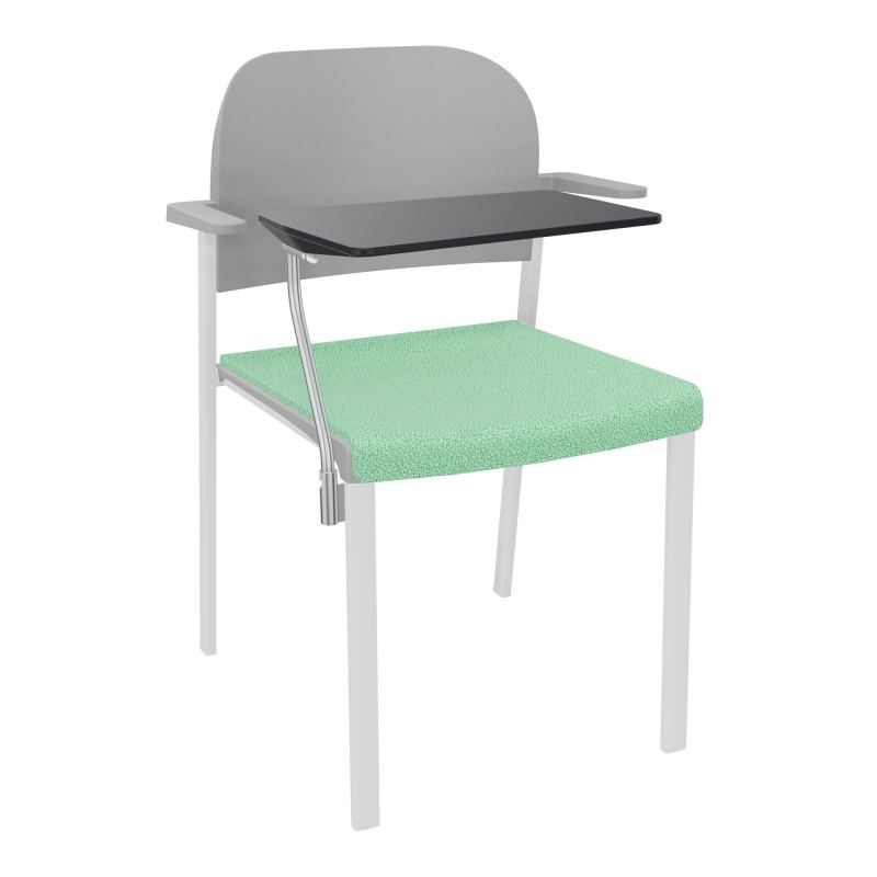ROMY CHAISE 4P FIXES ASSISE TISSU DOSSIER POLYPRO AVEC ACCOUDOIRS+TABLETTE NOIRE E4 SP PX