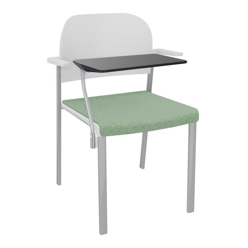 ROMY CHAISE 4P FIXES ASSISE TISSU DOSSIER POLYPRO AVEC ACCOUDOIRS+TABLETTE NOIRE E7 SB PT