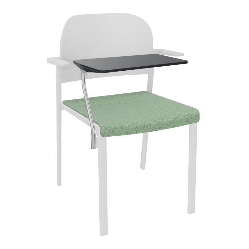 ROMY CHAISE 4P FIXES ASSISE TISSU DOSSIER POLYPRO AVEC ACCOUDOIRS+TABLETTE NOIRE E7 SP PT