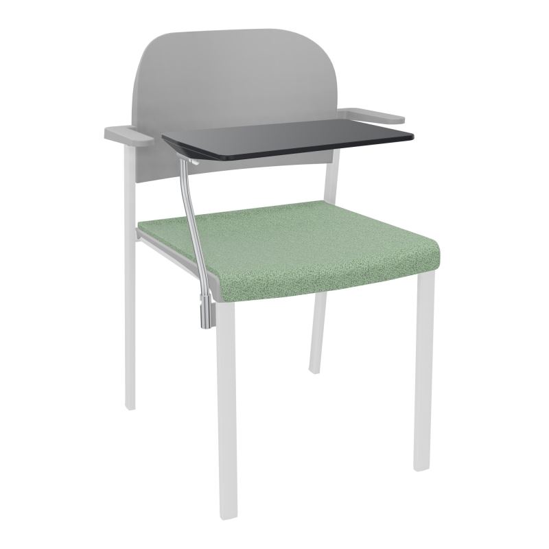ROMY CHAISE 4P FIXES ASSISE TISSU DOSSIER POLYPRO AVEC ACCOUDOIRS+TABLETTE NOIRE E7 SP PX