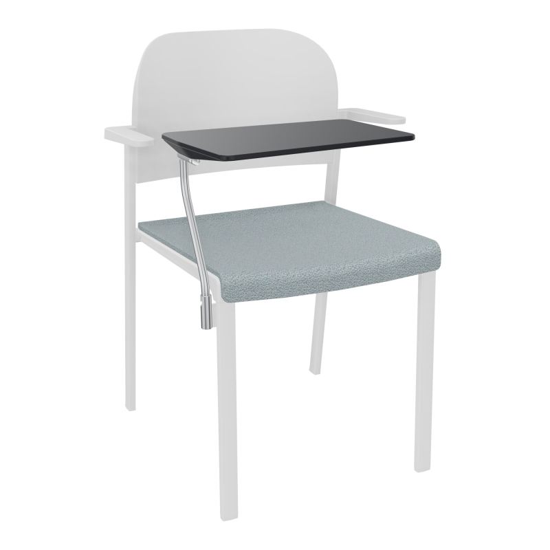 ROMY CHAISE 4P FIXES ASSISE TISSU DOSSIER POLYPRO AVEC ACCOUDOIRS+TABLETTE NOIRE  KD SP P