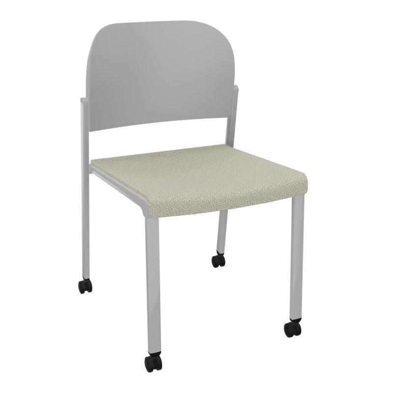 ROMY CHAISE 4P ROULT ASSISE TISSU DOSSIER POLYPRO SANS ACCOUDOIRS  A2 SB PX