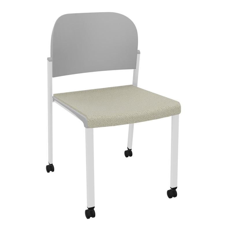 ROMY CHAISE 4P ROULT ASSISE TISSU DOSSIER POLYPRO SANS ACCOUDOIRS  A2 SP PX