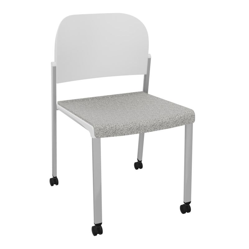 ROMY CHAISE 4P ROULT ASSISE TISSU DOSSIER POLYPRO SANS ACCOUDOIRS  B5 SB PT