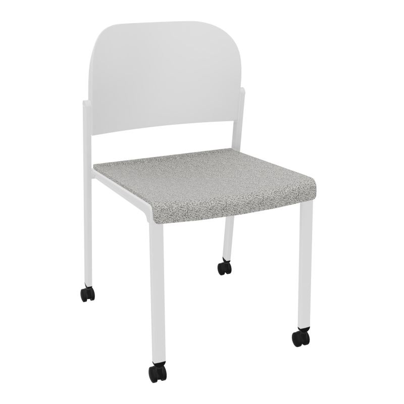 ROMY CHAISE 4P ROULT ASSISE TISSU DOSSIER POLYPRO SANS ACCOUDOIRS  B5 SP PT