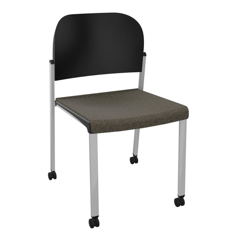 ROMY CHAISE 4P ROULT ASSISE TISSU DOSSIER POLYPRO SANS ACCOUDOIRS  B7 SB PU
