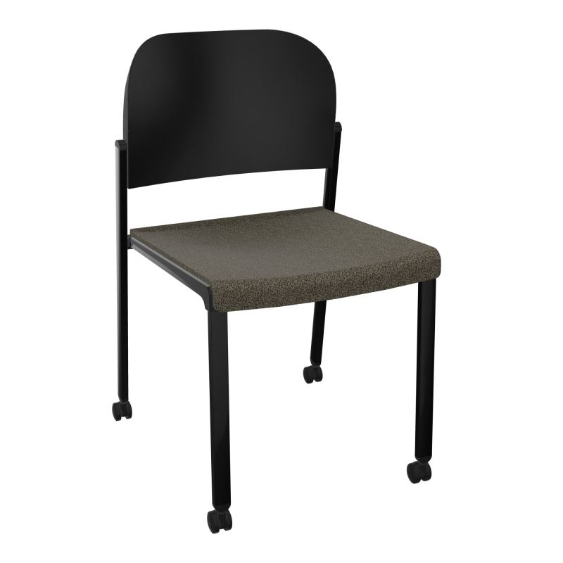 ROMY CHAISE 4P ROULT ASSISE TISSU DOSSIER POLYPRO SANS ACCOUDOIRS  B7 SG PU