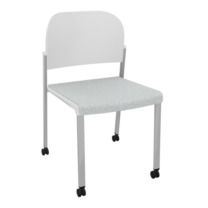 ROMY CHAISE 4P ROULT ASSISE TISSU DOSSIER POLYPRO SANS ACCOUDOIRS BC SB PT