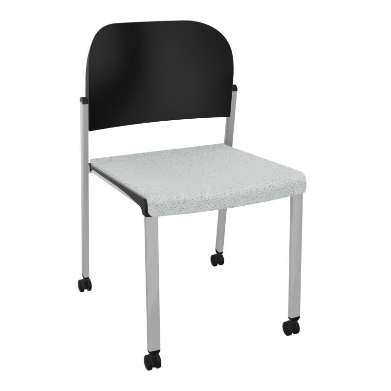 ROMY CHAISE 4P ROULT ASSISE TISSU DOSSIER POLYPRO SANS ACCOUDOIRS BC SB PU