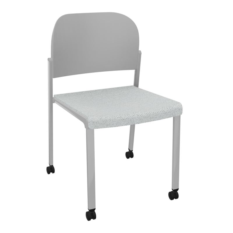 ROMY CHAISE 4P ROULT ASSISE TISSU DOSSIER POLYPRO SANS ACCOUDOIRS BC SB PX