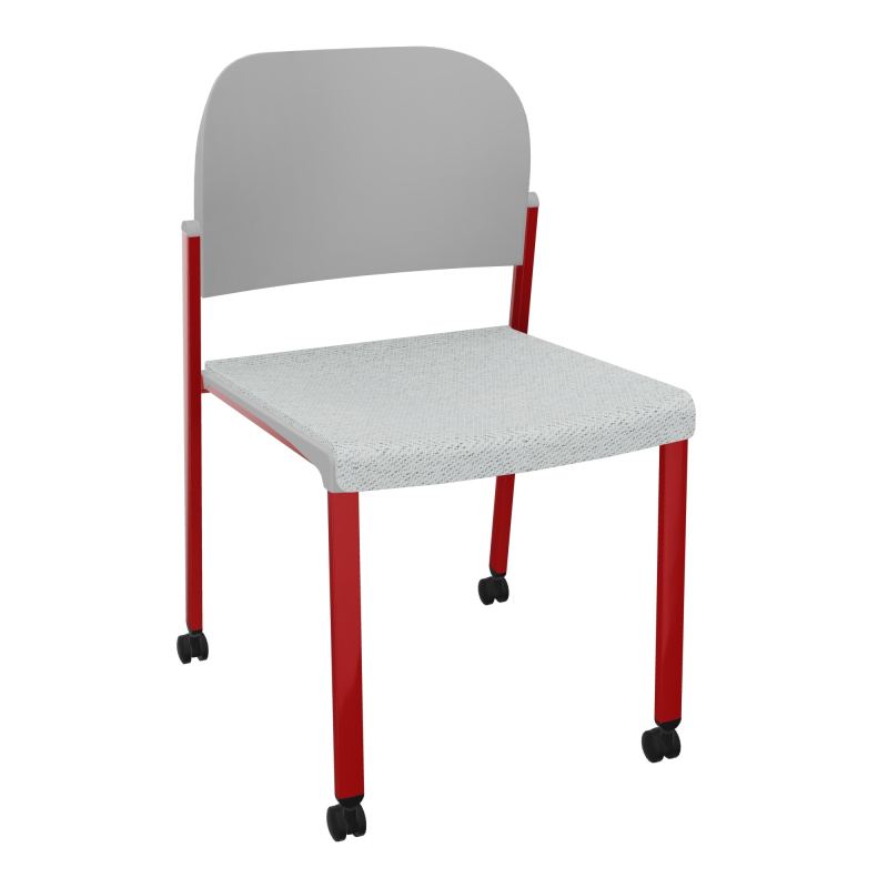 ROMY CHAISE 4P ROULT ASSISE TISSU DOSSIER POLYPRO SANS ACCOUDOIRS BC ZY PX