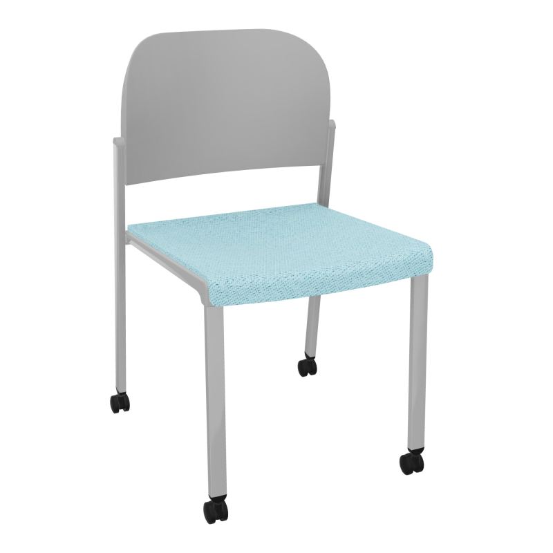 ROMY CHAISE 4P ROULT ASSISE TISSU DOSSIER POLYPRO SANS ACCOUDOIRS BF SB PX