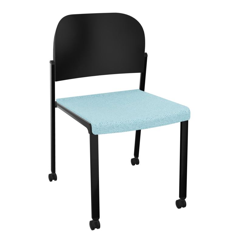 ROMY CHAISE 4P ROULT ASSISE TISSU DOSSIER POLYPRO SANS ACCOUDOIRS BF SG PU