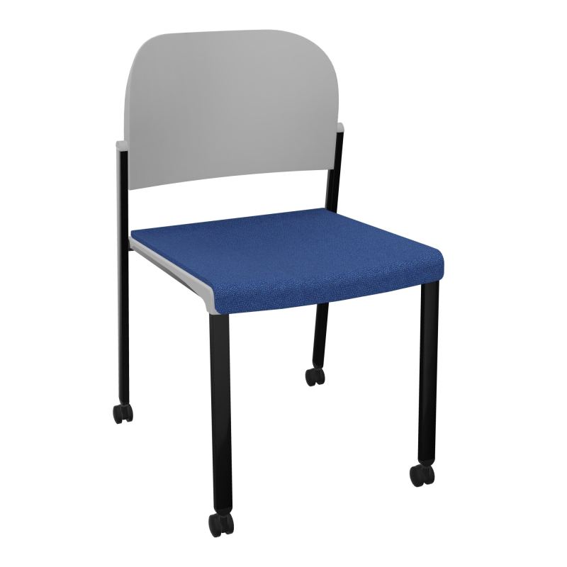 ROMY CHAISE 4P ROULT ASSISE TISSU DOSSIER POLYPRO SANS ACCOUDOIRS BH SG PX