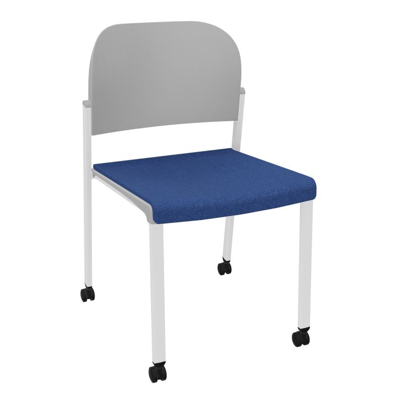ROMY CHAISE 4P ROULT ASSISE TISSU DOSSIER POLYPRO SANS ACCOUDOIRS BH SP PX