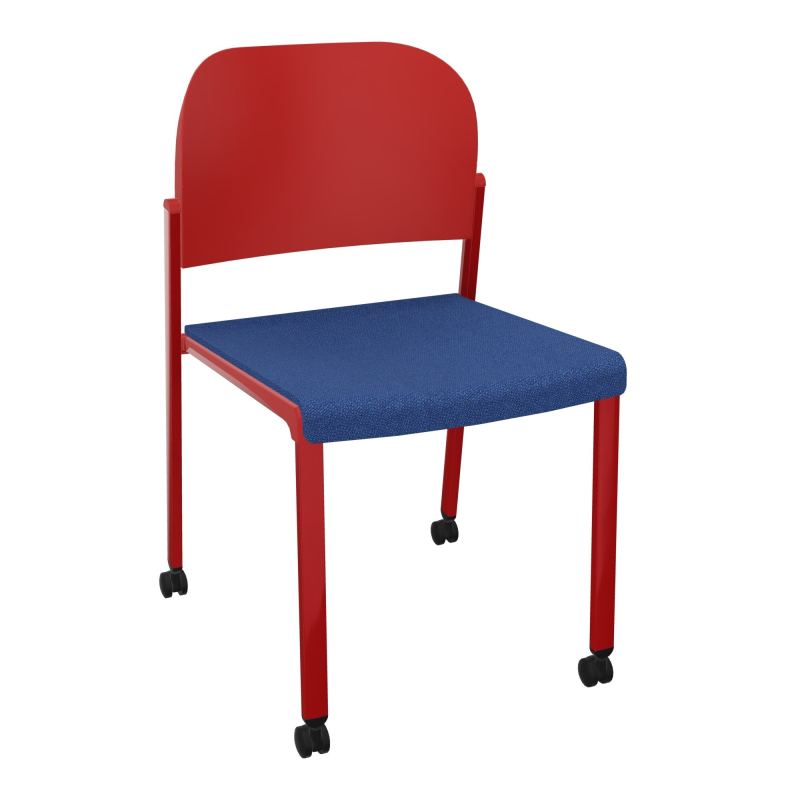 ROMY CHAISE 4P ROULT ASSISE TISSU DOSSIER POLYPRO SANS ACCOUDOIRS BH ZY PZ