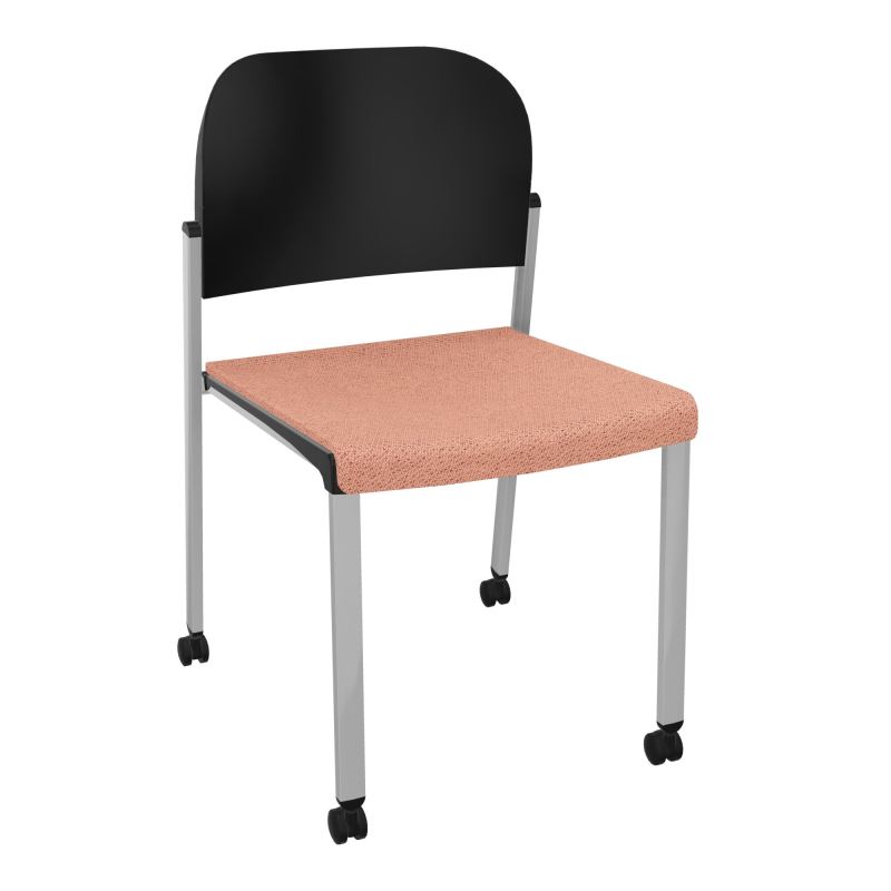 ROMY CHAISE 4P ROULT ASSISE TISSU DOSSIER POLYPRO SANS ACCOUDOIRS BL SB PU