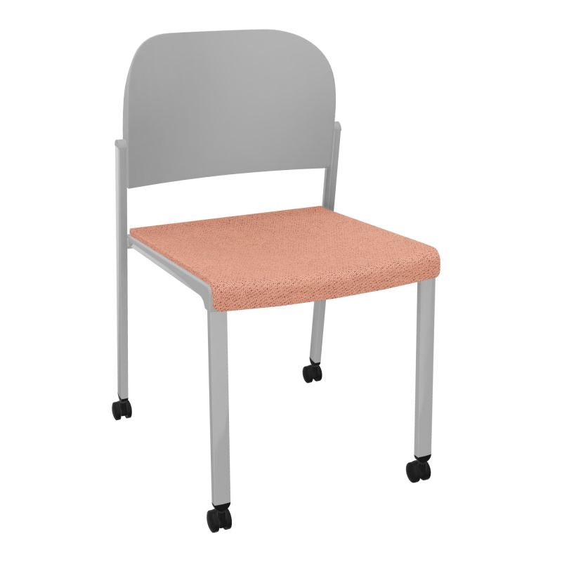 ROMY CHAISE 4P ROULT ASSISE TISSU DOSSIER POLYPRO SANS ACCOUDOIRS BL SB PX