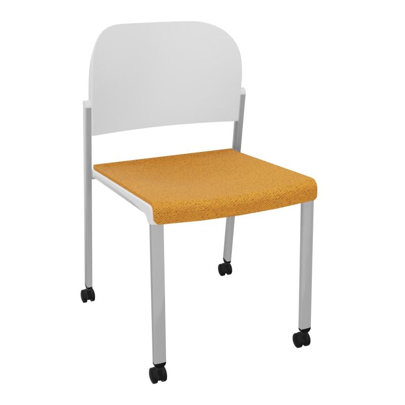 ROMY CHAISE 4P ROULT ASSISE TISSU DOSSIER POLYPRO SANS ACCOUDOIRS BO SB PT